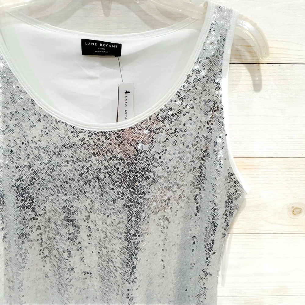 Lane Bryant sequin sleeveless swing/ maxi dress ❤️ - Picture 4 of 6